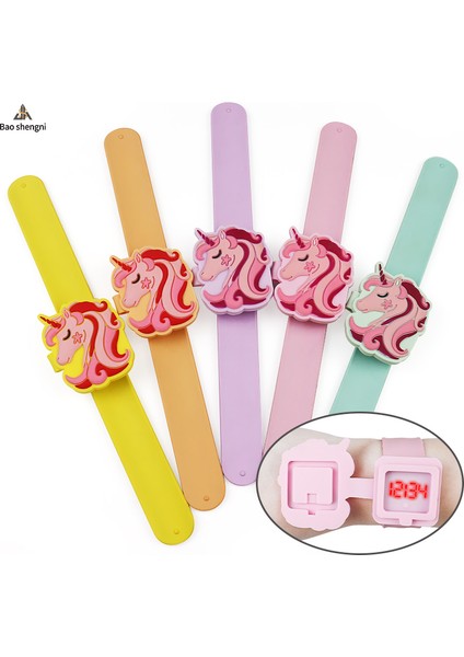 Karpuz Kırmızı Karikatür Oem Çocuklar Karikatür Izle Silikon LED Tokat Izle LED Dijital Yumuşak Pat Band Bilezik Çocuk Elektronik Saat (Yurt Dışından) fiyatları