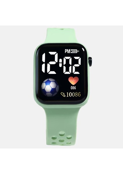 Ordu Yeşil Spor Izle Spor Saat Kadınlar ve Erkekler Için Elektronik LED Dijital Saat Moda Rahat Basit Silikon Kadın Izle Elektronik Saat (Yurt Dışından)
