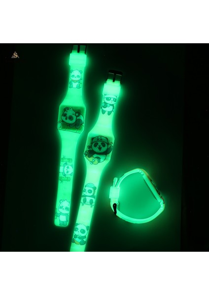 Tasarım 06 Izle ve Dijital ve Çocuk Fabrikası Özel Silikon LED Dijital Saat Panda Karikatür LED Izle Elektronik Spor Izle Öğrenci Kız Erkek (Yurt Dışından) fiyatları