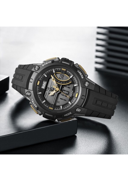 Gn Cool Oem Japonya Hareketi LED Ekran Spor Erkek Bilek 5ATM Su Geçirmez Reloj Dijital Saatler Erkekler Için (Yurt Dışından)