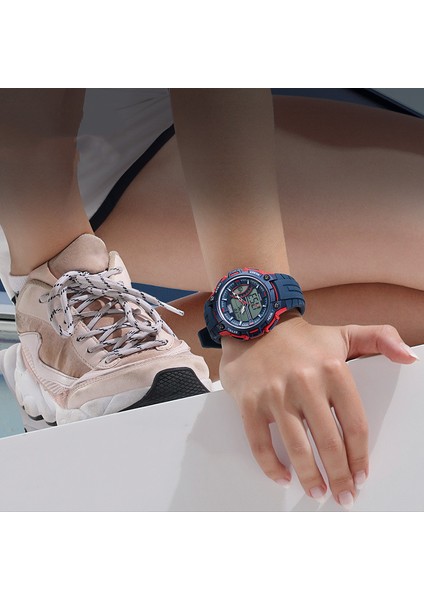Gn Cool Oem Japonya Hareketi LED Ekran Spor Erkek Bilek 5ATM Su Geçirmez Reloj Dijital Saatler Erkekler Için (Yurt Dışından)