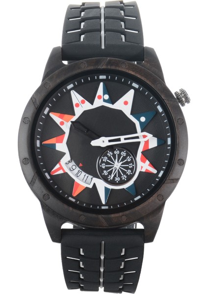 Kırmızı Izle D8147 Moda Yeni Trend Özel Ahşap Izle Erkekler Bilek Ahşap Kuvars Saatler (Yurt Dışından)