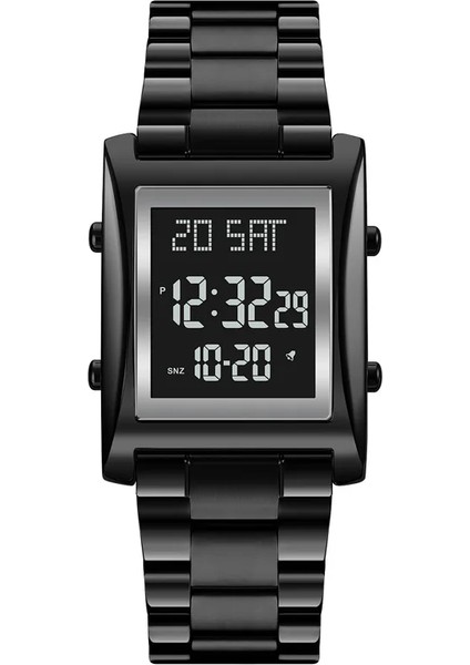 Stil 5 Skmei 1812 Erkek Paslanmaz Çelik Saat Kayışı Relojes 30 M Su Geçirmez Dijital Saatler Erkekler Skmei 1812 (Yurt Dışından)