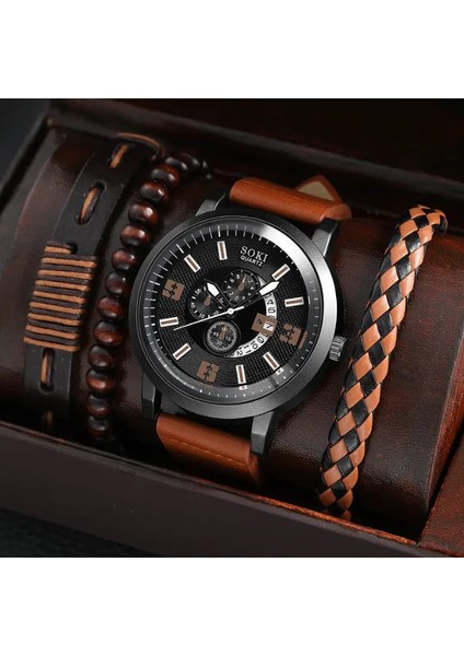 Stil 1 5 Adet/takım Erkek Yeni Hepsi Bir Arada Boncuklu Kuvars Spor Seti Izle (Yurt Dışından) fiyatları