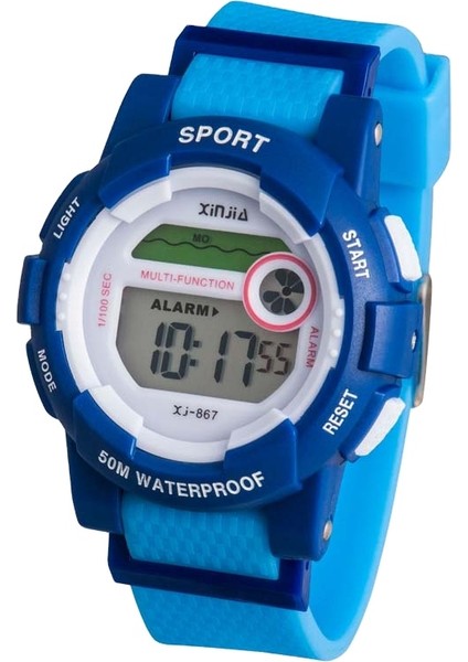 Turuncu Modern 50M Su Geçirmez Çok Fonksiyonlu Spor Renkli G-Moda Stil Dijital Saat Erkek ve Kız Için (Yurt Dışından)