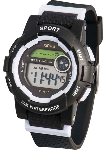 Turuncu Modern 50M Su Geçirmez Çok Fonksiyonlu Spor Renkli G-Moda Stil Dijital Saat Erkek ve Kız Için (Yurt Dışından)
