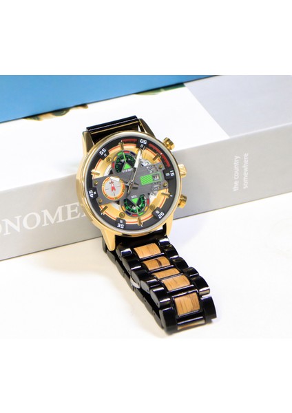 Kırmızı D8115 Saatler Erkekler Bilek Oem Odm Moda Yeni Trend Özel Ahşap Izle Durumda Çok Fonksiyonlu Kronograf Erkekler Bilek Ahşap Kuvars Saatler (Yurt Dışından) fırsatları