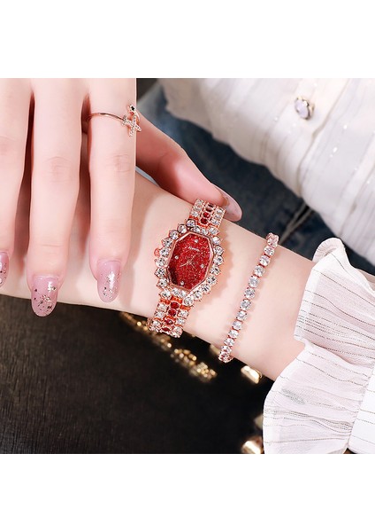 Hiçbir Bilezik Altın Yeşil Moda Lüks Izle Kadın Kuvars Saatler Gümüş Paslanmaz Çelik Taklidi Moda Rahat Kadın Saatleri Bayanlar Bilezik Saat (Yurt Dışından) modelleri