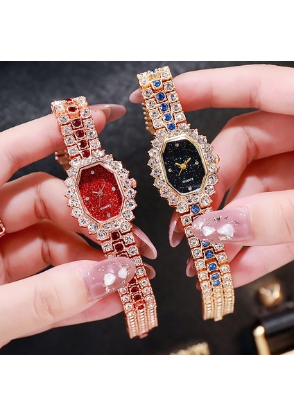 Hiçbir Bilezik Altın Yeşil Moda Lüks Izle Kadın Kuvars Saatler Gümüş Paslanmaz Çelik Taklidi Moda Rahat Kadın Saatleri Bayanlar Bilezik Saat (Yurt Dışından) indirimleri