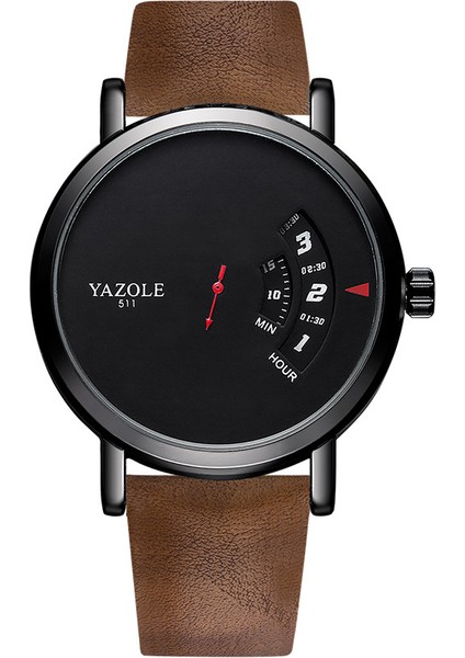 Stil 4 Yazole Yeni Trendy Rahat Bilek Saatler Deri Kayış ile Erkekler Için Moda Spor Saat Komik Kuvars Izle Yeni Kol Saati Reloj (Yurt Dışından)