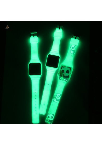 Tasarım 02 Izle ve Dijital ve Çocuk Fabrikası Özel Silikon LED Dijital Saat Panda Karikatür LED Izle Elektronik Spor Izle Öğrenci Kız Erkek (Yurt Dışından) fırsatları