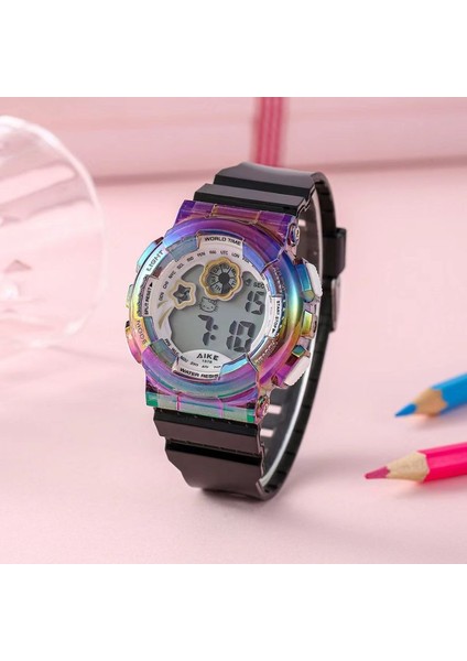 Matcha Yeşil Renk Shipaote 1578 Şeffaf Renk Moda Spor Hediyeler Erkek ve Kız Çocuklar Için Su Geçirmez Dijital Ekran Izle (Yurt Dışından) fırsatları