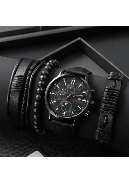 Stil 3 5 Adet/takım Erkek Yeni Hepsi Bir Arada Boncuklu Kuvars Spor Seti Izle (Yurt Dışından)