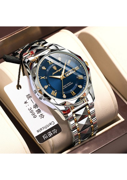 01 615 2023 Yeni Poedagar 615 Lüks Erkek Saatler Iş Üst Marka Erkek Kol Saati Su Geçirmez Aydınlık Tarih Hafta Kuvars Erkek Izle (Yurt Dışından) fiyatları