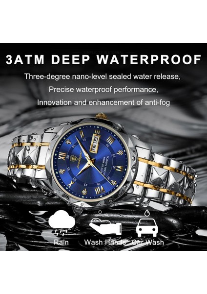 01 615 2023 Yeni Poedagar 615 Lüks Erkek Saatler Iş Üst Marka Erkek Kol Saati Su Geçirmez Aydınlık Tarih Hafta Kuvars Erkek Izle (Yurt Dışından) indirimleri