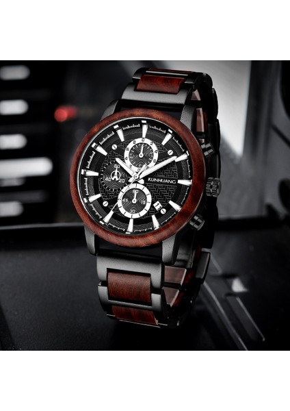 Gümüş ve Ceviz Dropshipping Özelleştirilmiş Reloj Hombre Yeni Ahşap Izle Erkekler Üst Marka Lüks Chronograph Kuvars Saatler Adam Için (Yurt Dışından) fırsatları