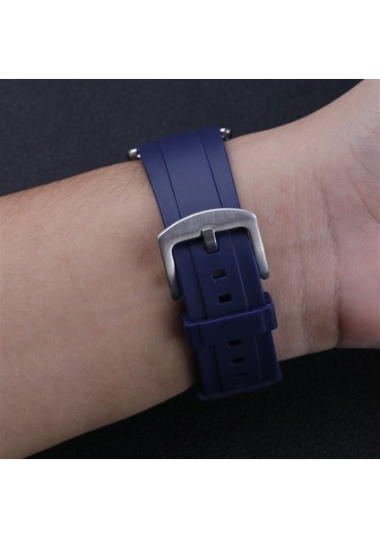 All-Blue Özel Logo Erkekler Kuvars Izle Silikon Bantlı Iş En Lüks Marka Aishy Boy Kol Saati Kauçuk Kayışlı Ikili Zaman Dilimi (Yurt Dışından)