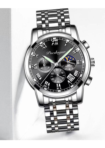 Stil 2 No Men Moda Günlük Iş Kuvars Saatler Chronograph Relogio Masculino (Yurt Dışından)