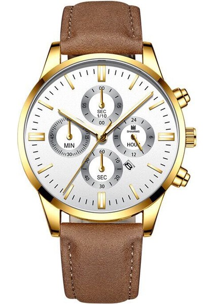 Stil 7 Moda Yeni Minimalist Erkek Moda Ultra Ince Saatler Basit Erkek Iş Deri Kemer Kuvars Izle (Yurt Dışından)