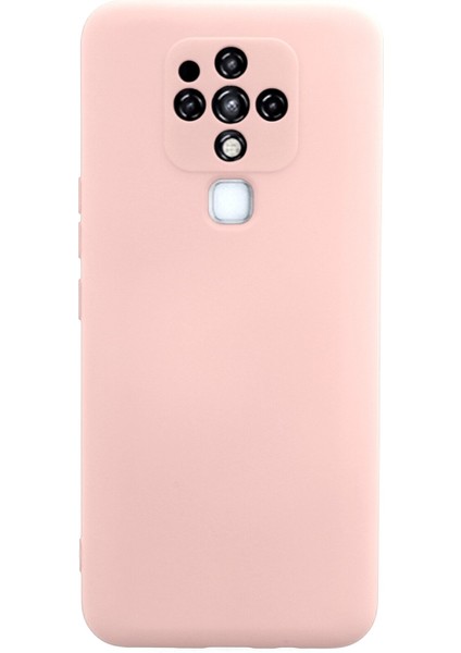 Tecno Camon 16 Kılıf Nano Içi Kadife Silikon - Pudra 300099