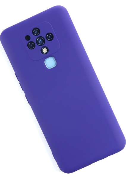 Tecno Camon 16 Kılıf Nano Içi Kadife Silikon - Mor 300099