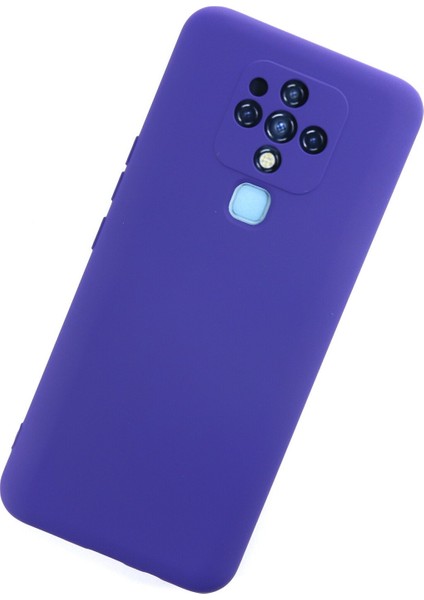Tecno Camon 16 Kılıf Nano Içi Kadife Silikon - Mor 300099