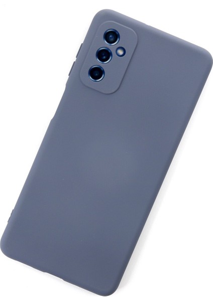 Samsung Galaxy M52 5g Kılıf Nano Içi Kadife Silikon - Gri 300099