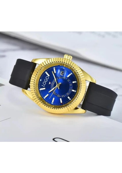 01 Round 3A Erkek Otomatik Mekanik Saat Üç Iğneli Klasik Pop Kuvars Yüksek Dereceli Bantlı Erkek Saati, Yüksek Kaliteli Bir Saat (Yurt Dışından) modelleri