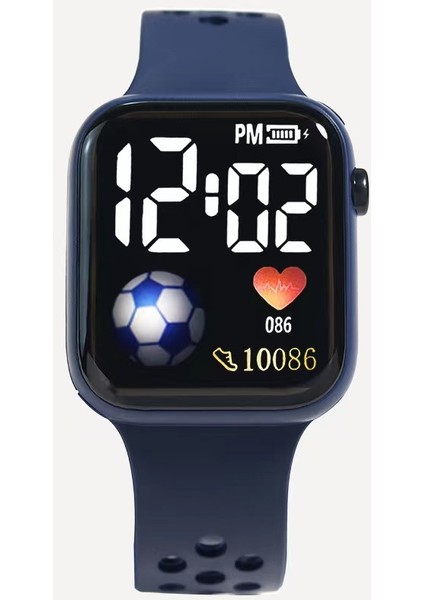 Siyah Spor Izle Spor Saat Kadınlar ve Erkekler Için Elektronik LED Dijital Saat Moda Rahat Basit Silikon Kadın Izle Elektronik Saat (Yurt Dışından)