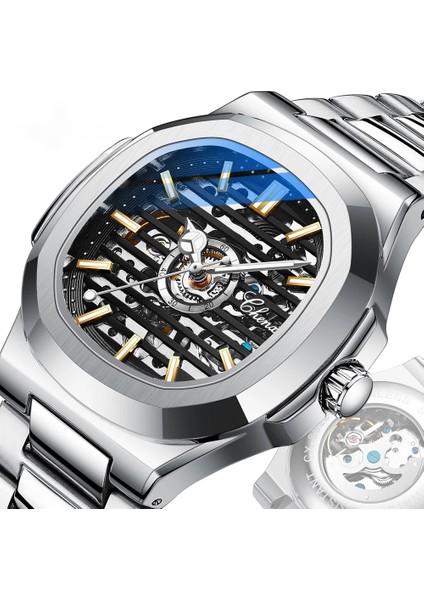 Gül Altın ve Yeşil 2023 Üst Marka Lüks Tasarım Yeni Reloj Hombre Aydınlık Spor Paslanmaz Çelik Su Geçirmez Erkek Otomatik Mekanik Saatler (Yurt Dışından) fiyatları