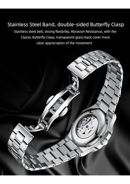 Gül Altın ve Yeşil 2023 Üst Marka Lüks Tasarım Yeni Reloj Hombre Aydınlık Spor Paslanmaz Çelik Su Geçirmez Erkek Otomatik Mekanik Saatler (Yurt Dışından) indirimleri