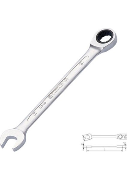 Cırcır Kombine Anahtar 17 mm