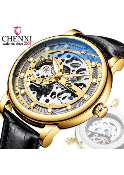 CX8843SB01 CX8843 Chenxi 8843 Erkek Otomatik Mekanik Saatler Moda Iş Saatleri Erkekler Için Erkek Yeni Su Geçirmez Saatler (Yurt Dışından)