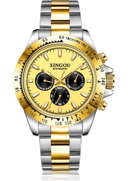 Gri Yeni Marka 8209 Daytonas Tarzı Izle Erkekler Bilek Moda Lüks Erkekler Için Yüksek Kalite Otomatik Mekanik Saatler Relojes (Yurt Dışından)
