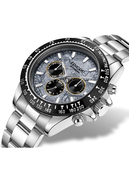 Gri Yeni Marka 8209 Daytonas Tarzı Izle Erkekler Bilek Moda Lüks Erkekler Için Yüksek Kalite Otomatik Mekanik Saatler Relojes (Yurt Dışından)