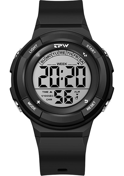 Pembe Spor Kronograf Izle Erkekler Bayanlar Dijital Kol Saatleri Reçel Tangan Pria Relogio Masculino Dijital (Yurt Dışından)