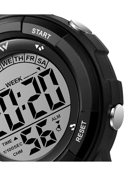 Pembe Spor Kronograf Izle Erkekler Bayanlar Dijital Kol Saatleri Reçel Tangan Pria Relogio Masculino Dijital (Yurt Dışından)