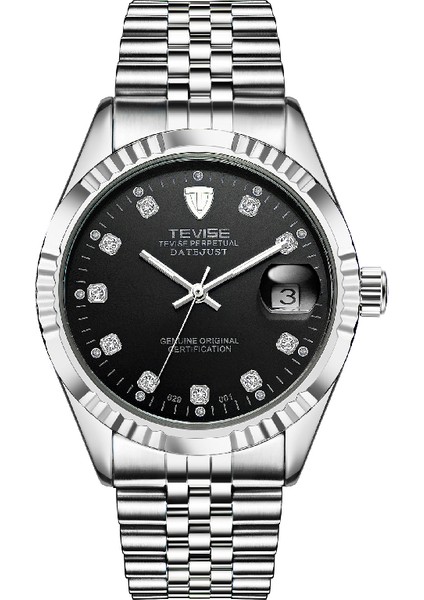 629-001 Tam Altın Mekanik Saatler Su Geçirmez Iş Takvimi Izle Basit Paslanmaz Çelik Izle Otomatik Mekanik Saat Erkekler (Yurt Dışından) fırsatları