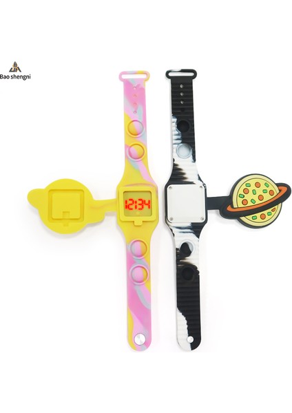 Stil 4 Karikatür ve Moda Fabrika Doğrudan Satış Yıldız Toprak Kamuflaj Pop Izle Çocuklar Karikatür Izle Çocuk Elektronik Saat Silikon LED Reloj (Yurt Dışından) fırsatları