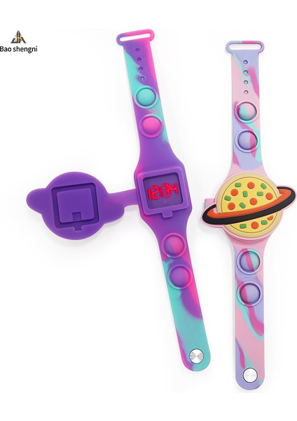 Stil 4 Karikatür ve Moda Fabrika Doğrudan Satış Yıldız Toprak Kamuflaj Pop Izle Çocuklar Karikatür Izle Çocuk Elektronik Saat Silikon LED Reloj (Yurt Dışından) indirimleri