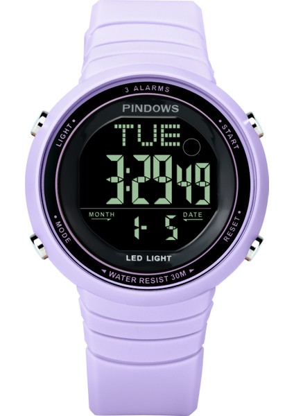 PDS-601G-N10 Dijital/led/elektronik Pindowlar Paslanmaz Çelik Arka Dijital Işık Göstergesi Yeni Tasarım Dijital Spor Silikon Yeni Tasarım Dijital Spor LED Saatler (Yurt Dışından) fırsatları