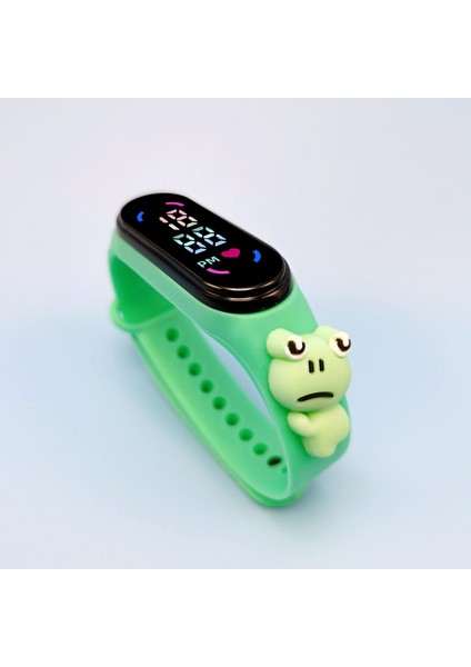 #5 Karikatür 2023 Moda Karikatür Dokunmatik Bebek Izle Özel Hayvan Tasarımı Vintage Bilezik Çocuk Su Geçirmez Dijital LED Saat Çocuk L (Yurt Dışından)