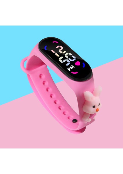 #5 Karikatür 2023 Moda Karikatür Dokunmatik Bebek Izle Özel Hayvan Tasarımı Vintage Bilezik Çocuk Su Geçirmez Dijital LED Saat Çocuk L (Yurt Dışından) modelleri