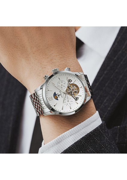 Stil 3 Oem Marka Tourbillon Mekanik Saatler Paslanmaz Leke Çerçeve Erkekler Için Otomatik Izle Orologio Uomo Lüks 816 (Yurt Dışından) fiyatları