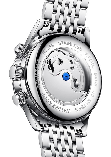 Stil 3 Oem Marka Tourbillon Mekanik Saatler Paslanmaz Leke Çerçeve Erkekler Için Otomatik Izle Orologio Uomo Lüks 816 (Yurt Dışından) modelleri