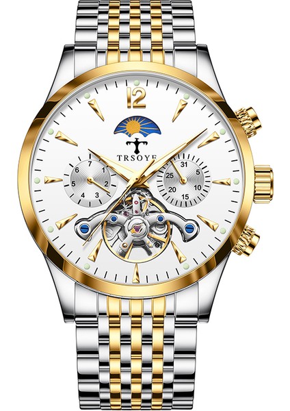 Stil 3 Oem Marka Tourbillon Mekanik Saatler Paslanmaz Leke Çerçeve Erkekler Için Otomatik Izle Orologio Uomo Lüks 816 (Yurt Dışından) fırsatları