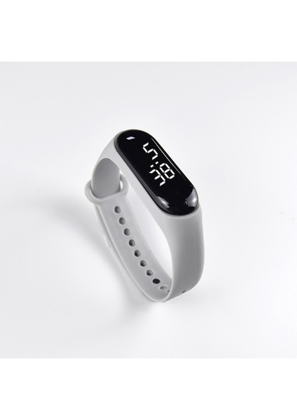 M3-7 M3 Moda Erkek Çocuk Spor Su Geçirmez Silikon Bilezik Bilek Saatler Dokunmatik Ekran LED Reloj Dijital Saat (Yurt Dışından)
