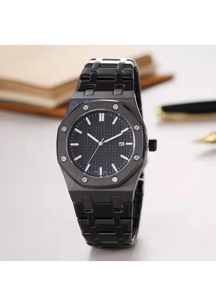 08 Yuvarlak Mekanik Saatler Lüks Bayan Saatler 3k Fabrika Yeni Altıgen Kuvars Paslanmaz Çelik Bant Erkek Kuvars Moda Saat (Yurt Dışından)