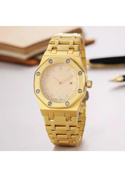 08 Yuvarlak Mekanik Saatler Lüks Bayan Saatler 3k Fabrika Yeni Altıgen Kuvars Paslanmaz Çelik Bant Erkek Kuvars Moda Saat (Yurt Dışından) fırsatları