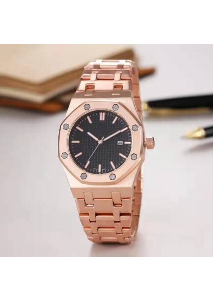 08 Yuvarlak Mekanik Saatler Lüks Bayan Saatler 3k Fabrika Yeni Altıgen Kuvars Paslanmaz Çelik Bant Erkek Kuvars Moda Saat (Yurt Dışından) indirimleri